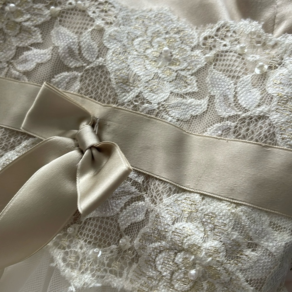 David’s Bridal Kids Strap Satin Formal Dress Size 3 - Picture 11 of 11